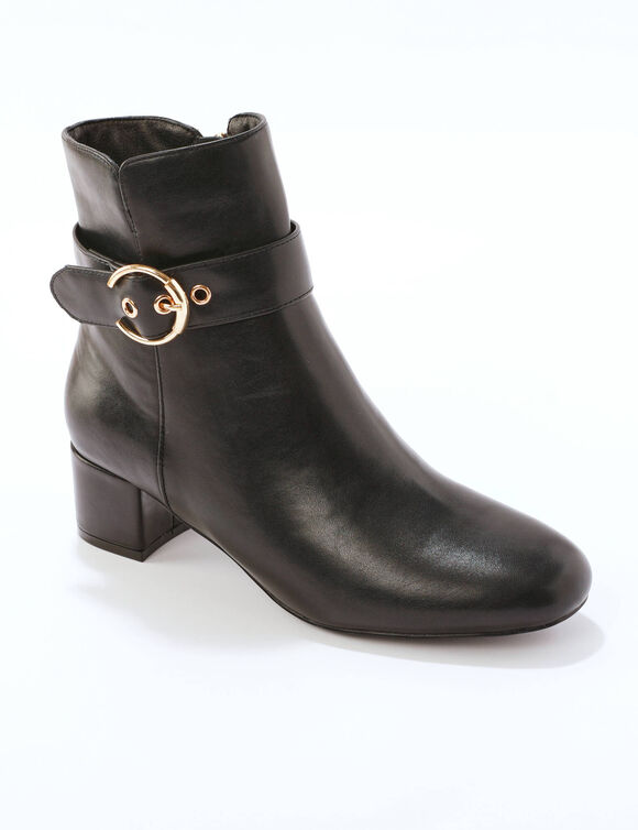 Boots boucle fantaisie (noir) Boots boucle fantaisie (noir)